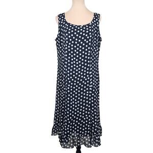 Black Polka Dot Size 14 Dress